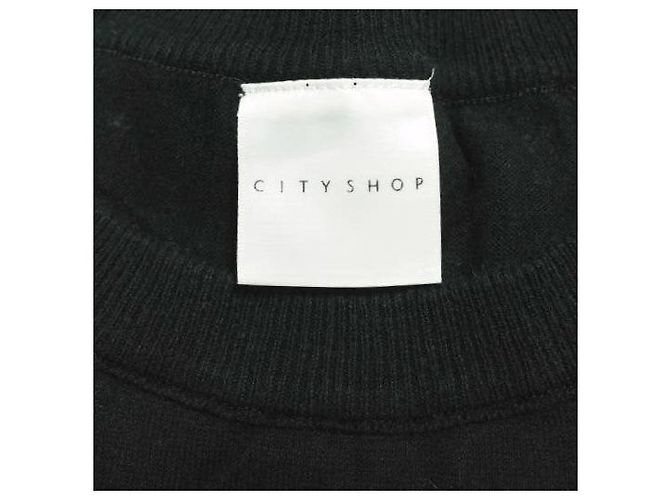 Autre Marque CITYSHOP N/SL KNIT PULLOVER
Top de punto de algodón y lino Negro - vista 4