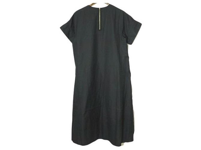 Autre Marque Drawer Kurzarmkleid aus Baumwolle Blau - Ansicht 2