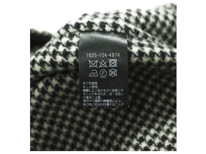 Autre Marque H BEAUTY&YOUTH ABRIGO RAGLAN DE CUADROS Abrigo de lana y nailon Negro - vista 7