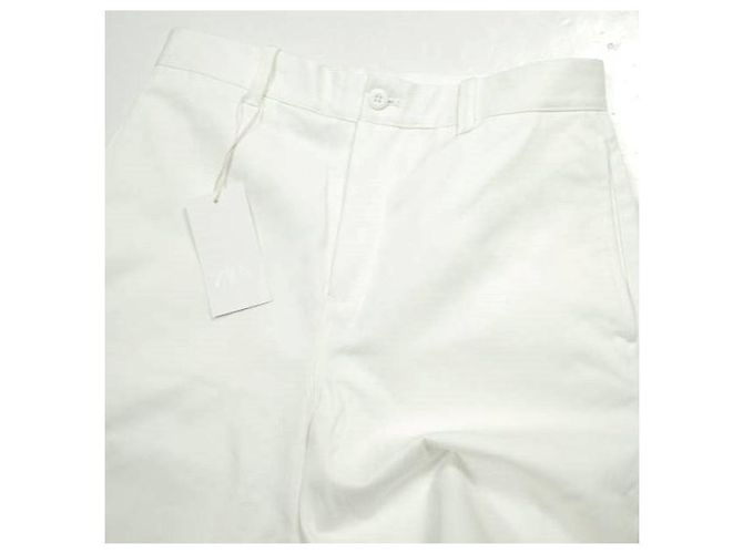 Autre Marque ZARA BERMUDA RELAXED FIT Calções de algodão Branco - vista 5