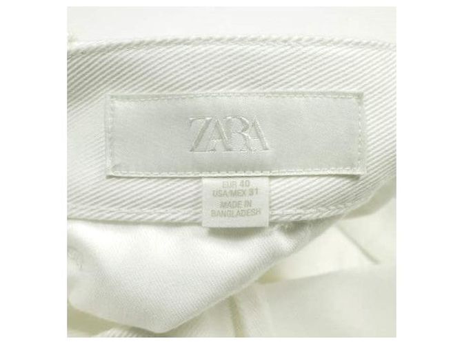 Autre Marque ZARA BERMUDA RELAXED FIT Calções de algodão Branco - vista 9