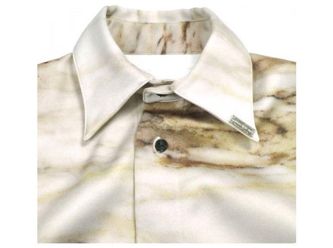 Autre Marque MIKAGE SHIN OPEN SLEEVE SHIRT Hemd aus Polyester Beige - Ansicht 3