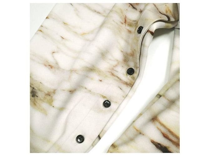 Autre Marque MIKAGE SHIN OPEN SLEEVE SHIRT Hemd aus Polyester Beige - Ansicht 6
