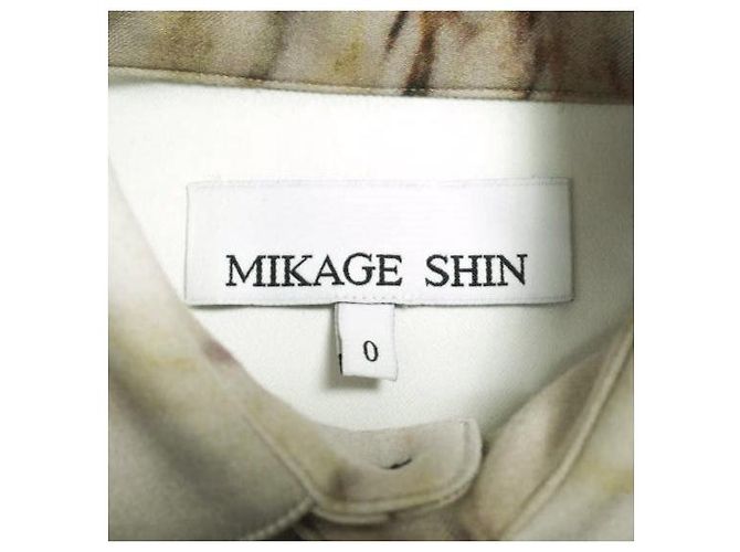 Autre Marque MIKAGE SHIN OPEN SLEEVE SHIRT Hemd aus Polyester Beige - Ansicht 8