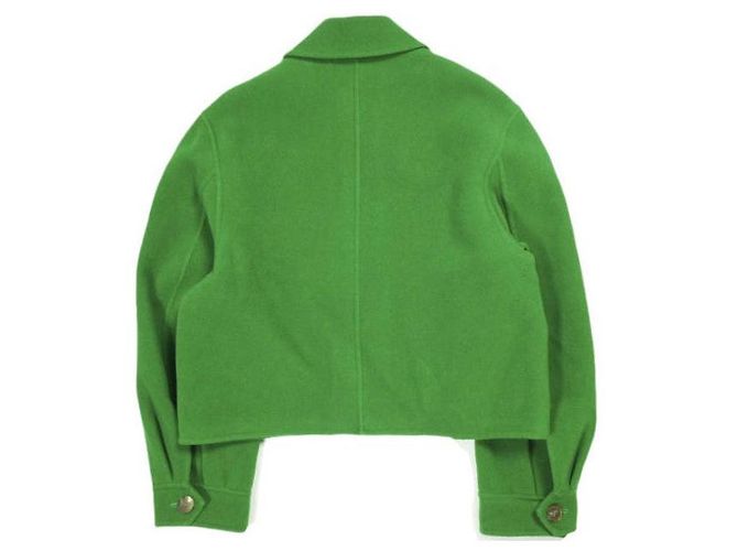 Autre Marque H BEAUTY&YOUTH Abrigo cropped de pile melton Verde - vista 2