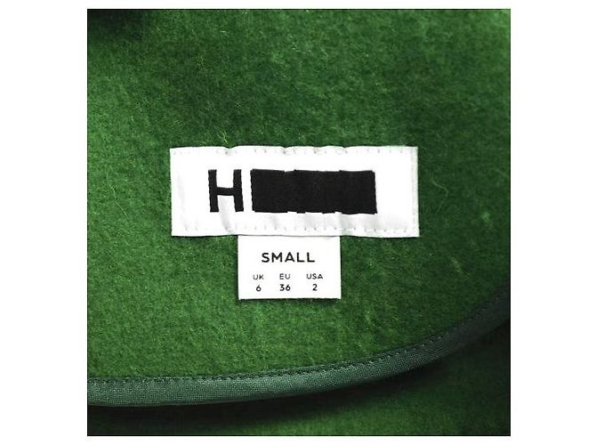 Autre Marque H BEAUTY&YOUTH Abrigo cropped de pile melton Verde - vista 7