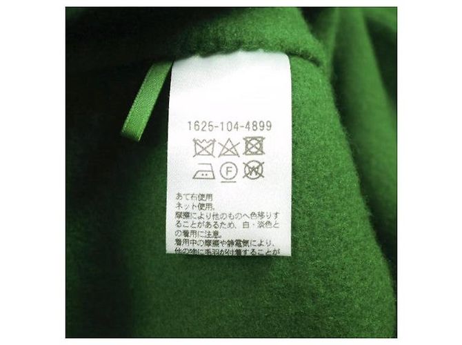 Autre Marque H BEAUTY&YOUTH Abrigo cropped de pile melton Verde - vista 8