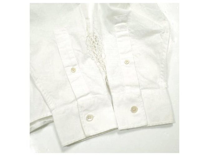 Acne Studios FN-MN-SHIR000446 Camisa de algodão Branco - vista 6