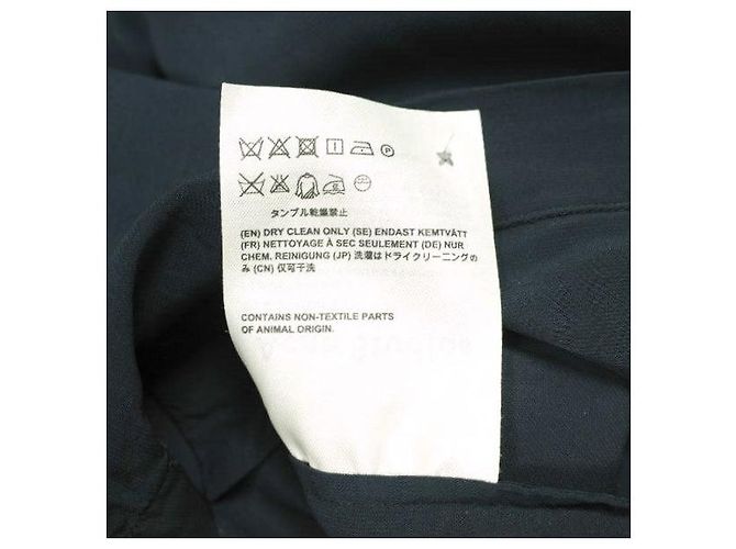 Acne Studios SILVIO TECH SHIRT Camisa de viscose Azul Azul marinho - vista 11