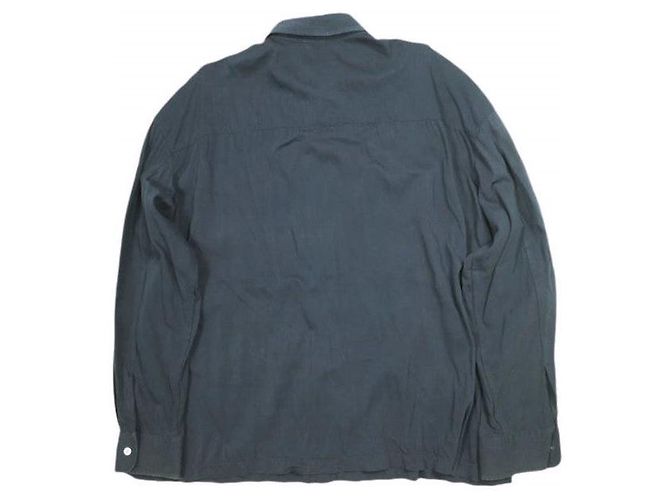 Acne Studios SILVIO TECH SHIRT Camisa de viscose Azul Azul marinho - vista 2