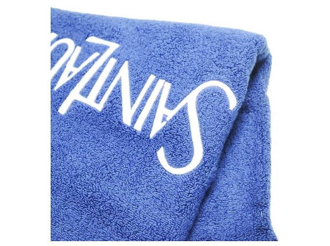 Yves Saint Laurent Saint Laurent ASCIUGAMANO DA SPIAGGIA SQUARED in cotone Blu - vista 6