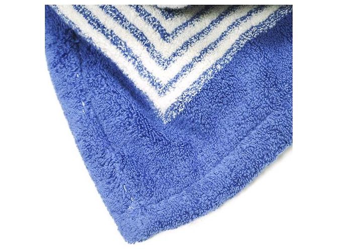 Yves Saint Laurent Saint Laurent ASCIUGAMANO DA SPIAGGIA SQUARED in cotone Blu - vista 7