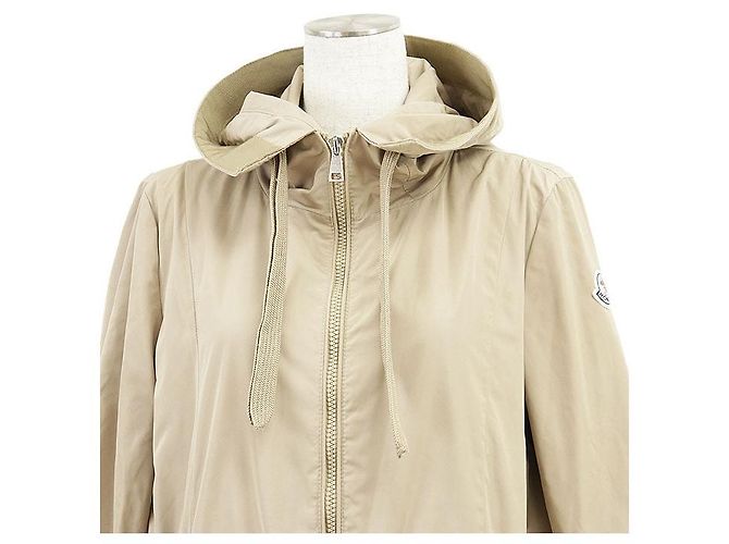 Moncler TOPAZE GIUBOTTO Abrigo de nailon técnico Beige - vista 2