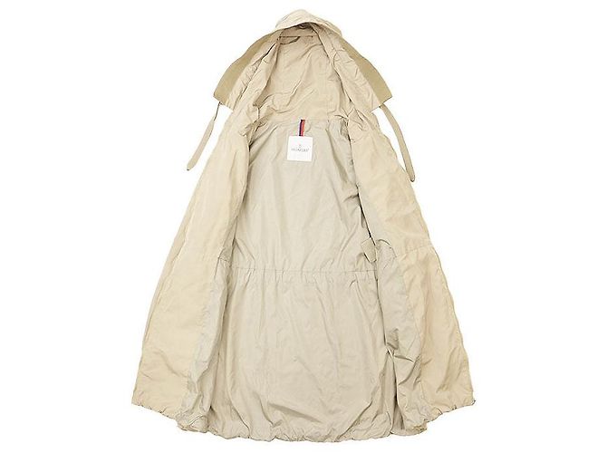Moncler TOPAZE GIUBOTTO Abrigo de nailon técnico Beige - vista 7