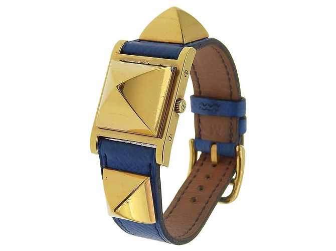 Hermès Medor Gold Plated Blanco - vista 2