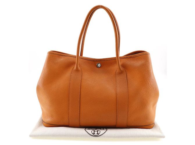 Borsa Tote Hermès Garden Party PM Fjord Arancione - vista 14