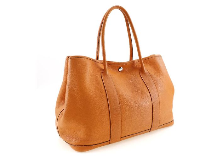 Borsa Tote Hermès Garden Party PM Fjord Arancione - vista 3