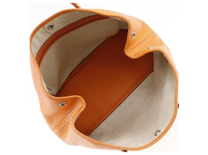 Borsa Tote Hermès Garden Party PM Fjord Arancione - vista 6