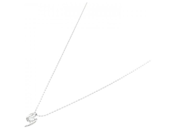 Autre Marque Colar de platina e diamantes Prata - vista 2