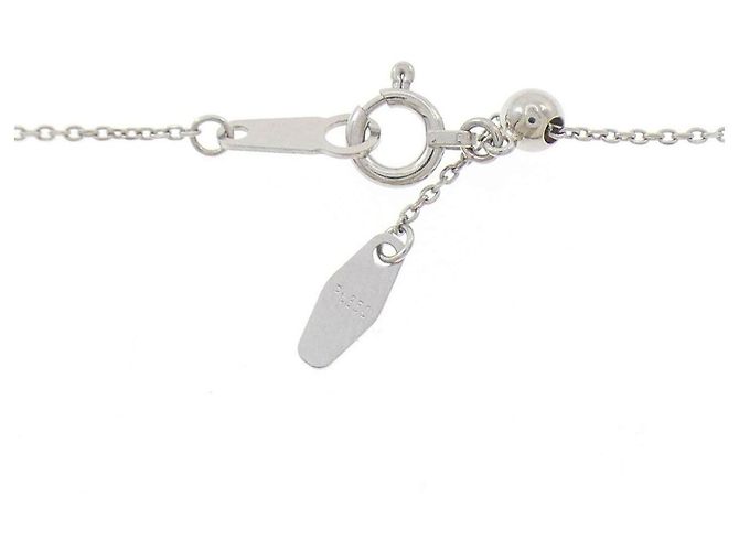 Autre Marque Platin-Diamant-Herzkette Silber - Ansicht 5
