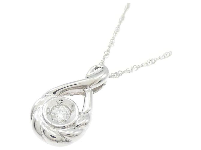 Autre Marque Collana in platino e diamanti Argento - vista 3