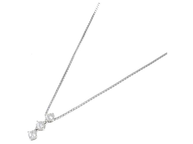 Autre Marque Collar de diamantes PT900 PT850 Plata - vista 2