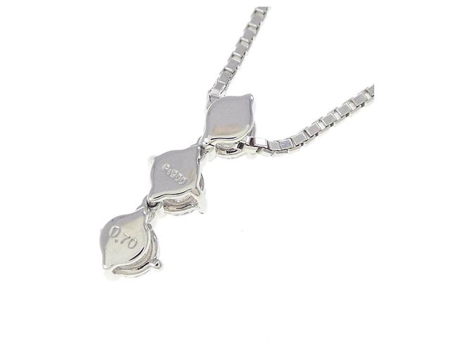 Autre Marque Collar de diamantes PT900 PT850 Plata - vista 4