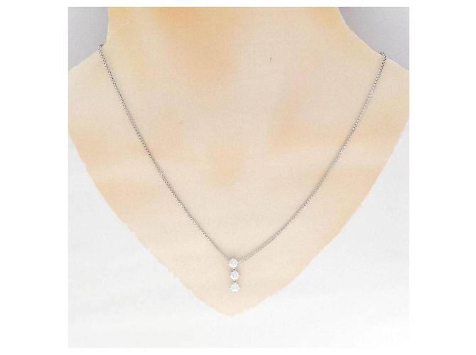 Autre Marque Collar de diamantes PT900 PT850 Plata - vista 6