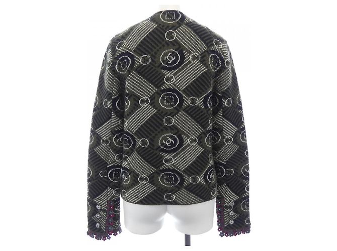 Chanel LOOK25 Collarless Jacket Green - view 2