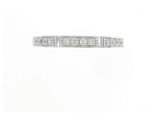 Anello Cartier Maillon Panthère 750 White Gold Diamond Size 12 Argento - vista 2