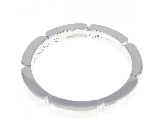 Anello Cartier Maillon Panthère 750 White Gold Diamond Size 12 Argento - vista 3