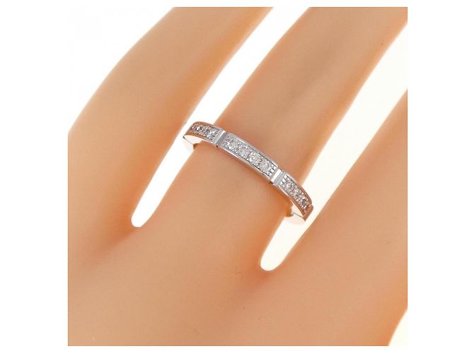 Anello Cartier Maillon Panthère 750 White Gold Diamond Size 12 Argento - vista 5
