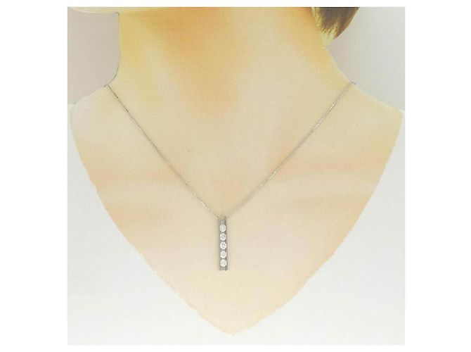 Autre Marque Collana di diamanti PT900 PT850 Argento - vista 6
