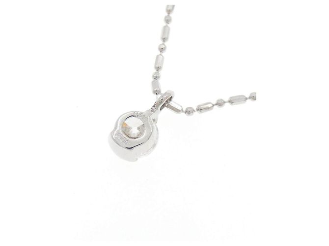 Autre Marque Diamantenhalskette PT900 PT850 Silber - Ansicht 4
