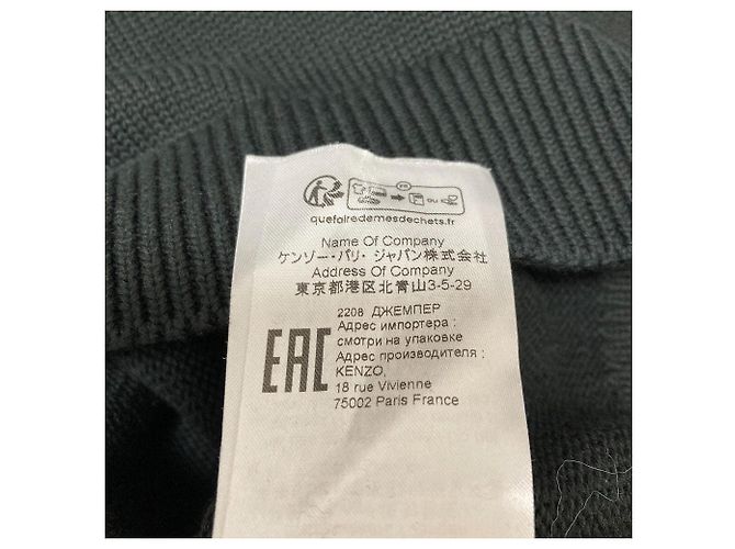 Kenzo BOKE FLOWER Strickpullover Schwarz - Ansicht 11