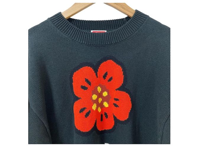 Kenzo BOKE FLOWER Strickpullover Schwarz - Ansicht 3