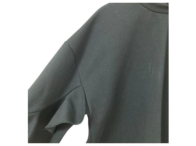 Autre Marque KEITA MARUYAMA ENFOLD Pullover mit Rüschenärmeln Schwarz - Ansicht 5