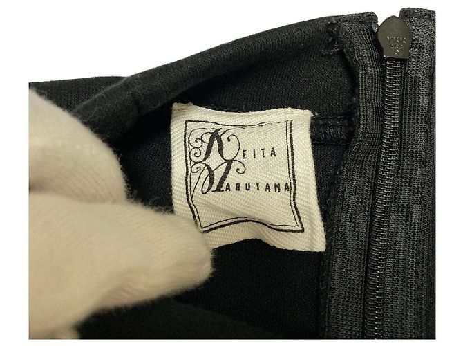 Autre Marque KEITA MARUYAMA ENFOLD Pullover mit Rüschenärmeln Schwarz - Ansicht 6