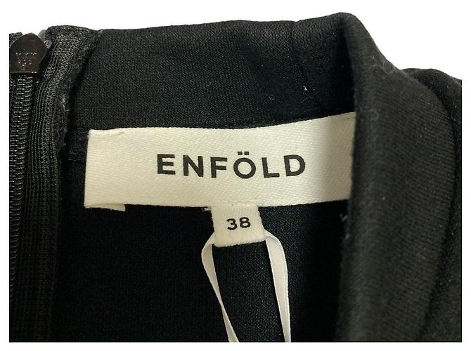 Autre Marque KEITA MARUYAMA ENFOLD Pullover mit Rüschenärmeln Schwarz - Ansicht 7