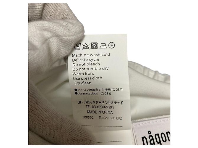 Autre Marque Falda Minimal POLYCHINO nagonstans Blanco - vista 6