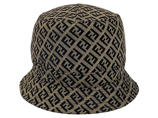 Fendi Cotton Polyester Bucket Hat Blue - view 2