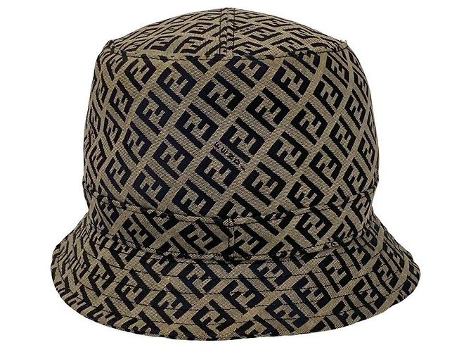 Fendi Cotton Polyester Bucket Hat Blue - view 3