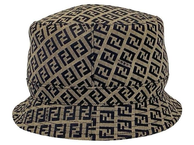 Fendi Cotton Polyester Bucket Hat Blue - view 4