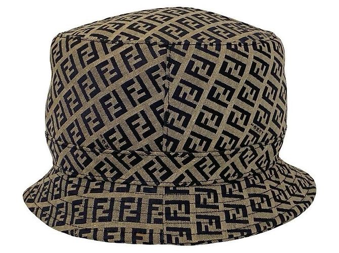 Fendi Cotton Polyester Bucket Hat Blue - view 5