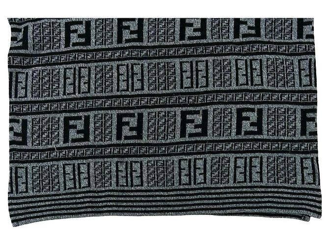 Fendi Wool Blend Sweater Brown Black - view 4