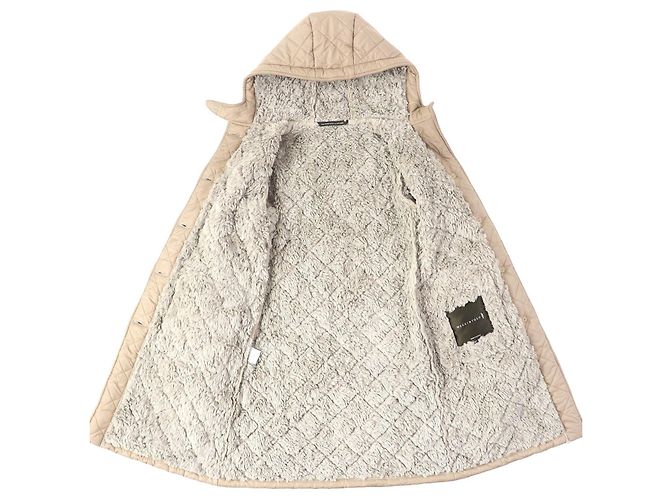 Cappotto in poliestere Mackintosh Grande Logo Button Beige - vista 4