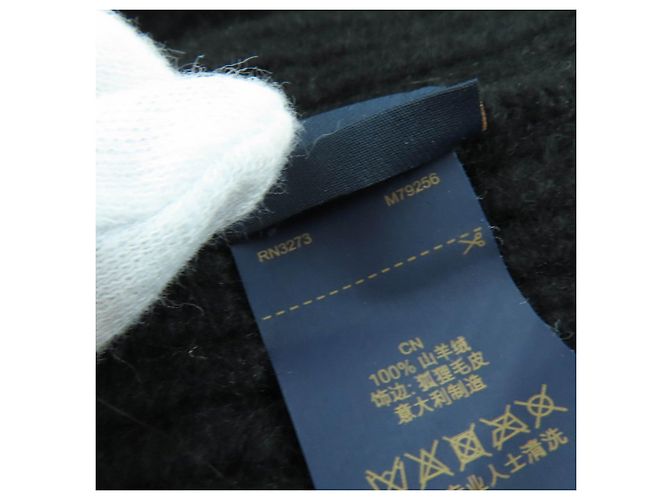 Louis Vuitton LV Cold Spark Beanie aus Kaschmir Schwarz - Ansicht 10
