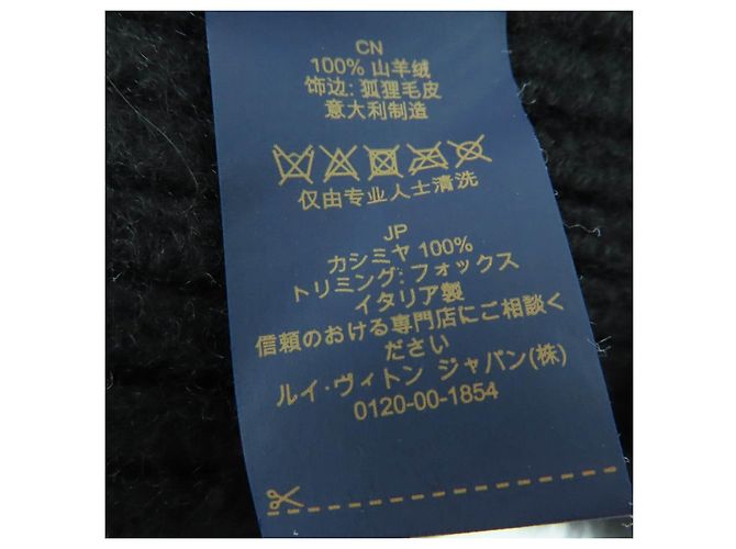 Louis Vuitton LV Cold Spark Beanie aus Kaschmir Schwarz - Ansicht 11
