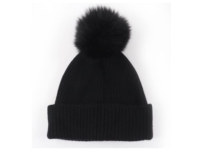 Louis Vuitton LV Cold Spark Beanie aus Kaschmir Schwarz - Ansicht 2