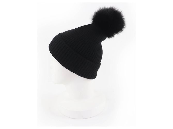 Louis Vuitton LV Cold Spark Beanie aus Kaschmir Schwarz - Ansicht 4